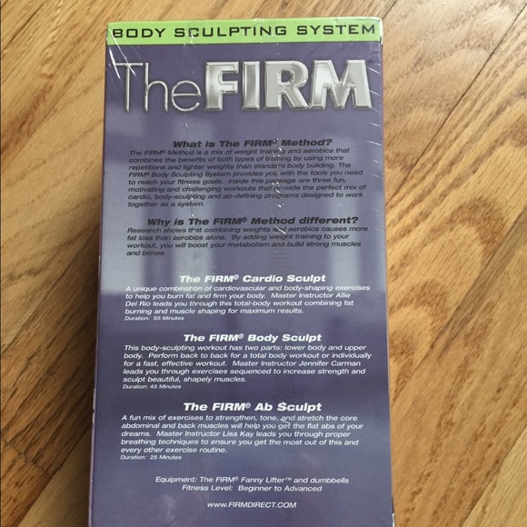 SEALED 3 pack VHS set The Firm Body Sculpting Sys - Picture 4 of 4